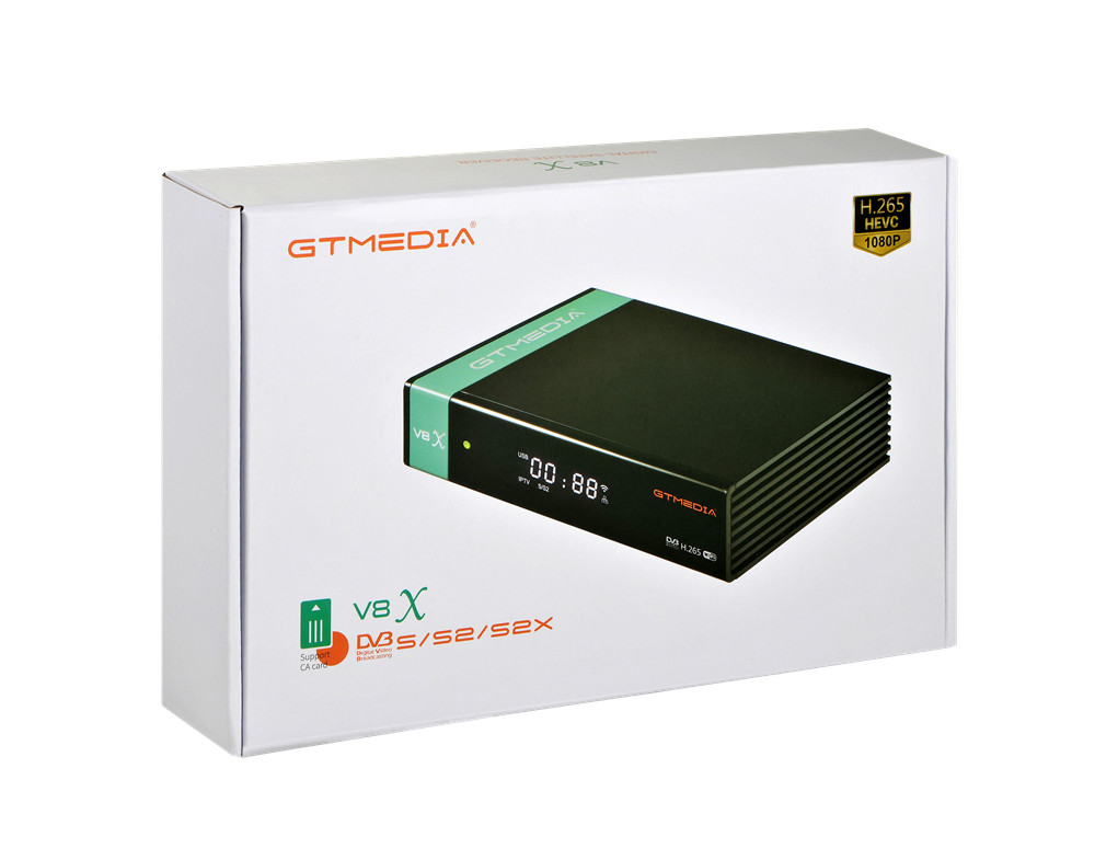 Новое поступление, спутниковый ТВ-приемник GTmedia V8X H.265 FTA DVB S2/S2X со слотом для карт, обновление CA от GT MEDIA V8 NOVA