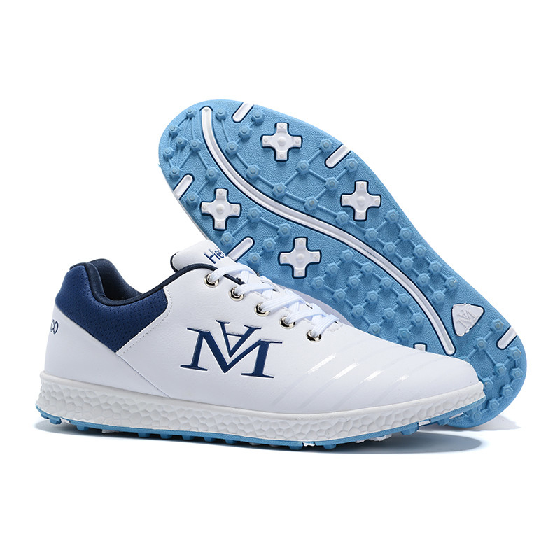 Microfiber Leather Golf Shoes Non-slip Rotation Shoelace Golf Shoes For Men