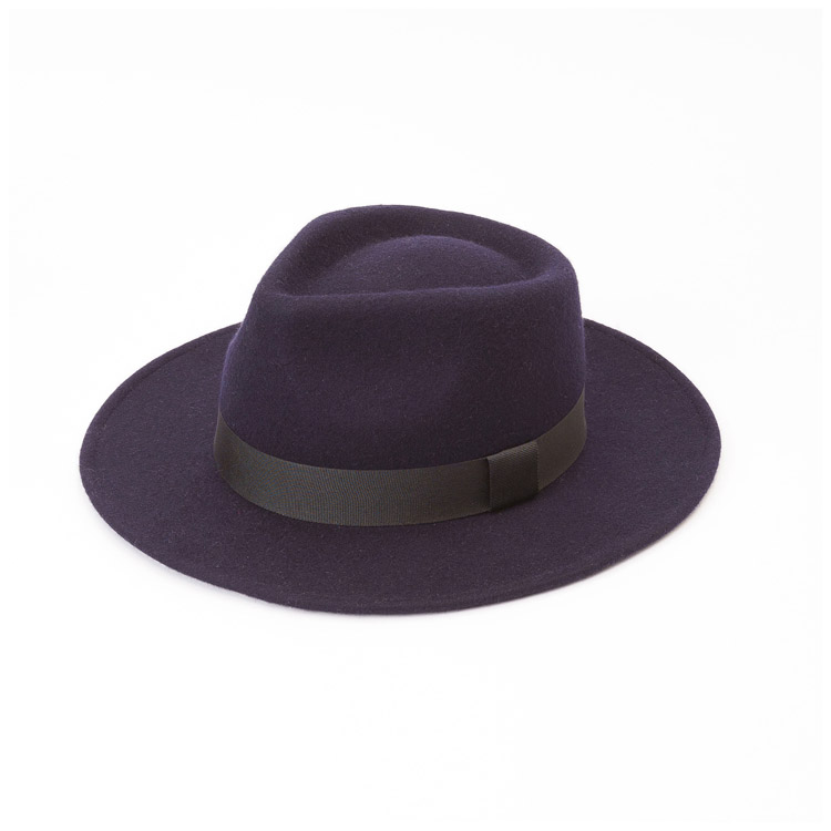 Luxury Adults Comfortable Wool Wide Brim Men Fedora Hats With Ribbon