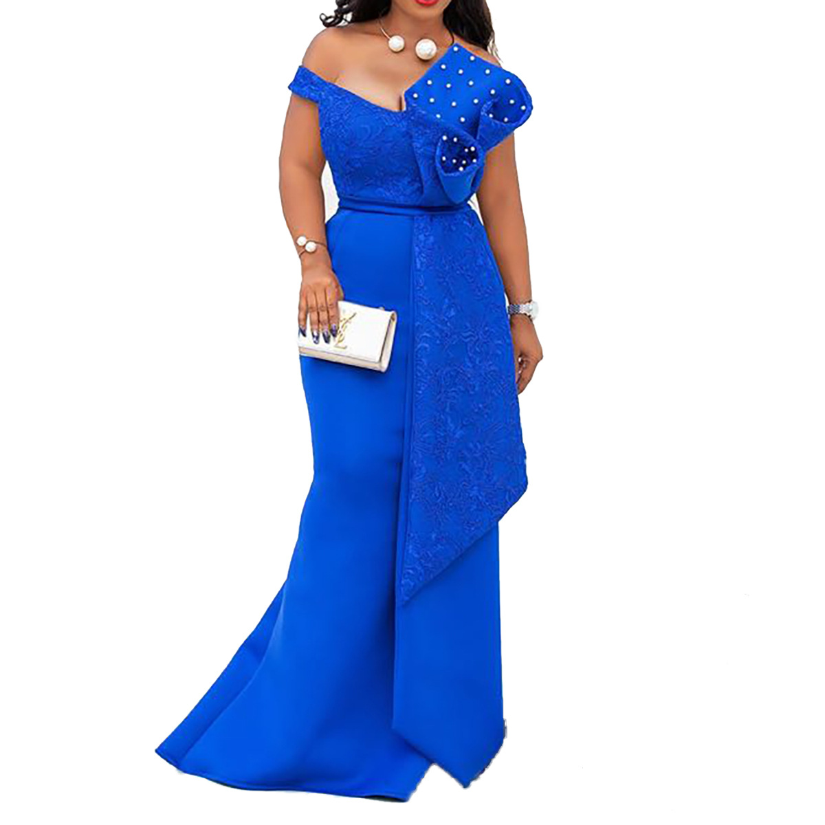African women's plus size dress European and American banquet evening dress bridesmaid dress