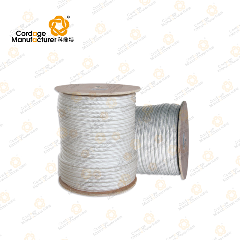 Factory Sale Various Widely Used White Colour Solid Double Braided Nylon Rope
