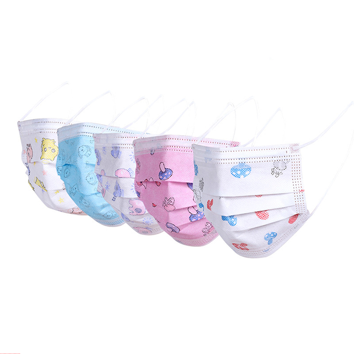 Оптовая продажа; Печати 3-х слойная Устранимый лицевой щиток maskss аэродинамическим способом из расплава нетканые мультфильм шаблон противопылевая лицевая maskss