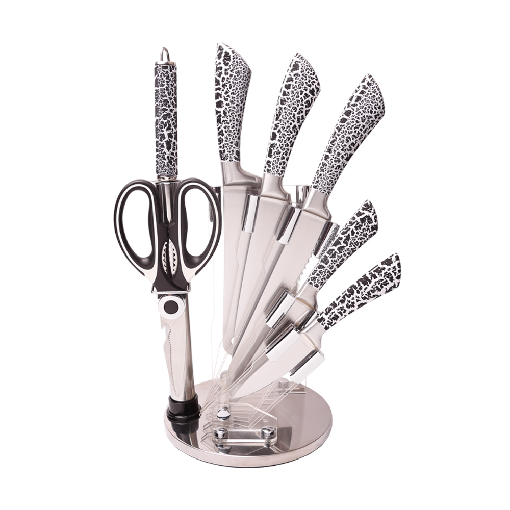 EBay Горячая продажа kitchenwares пластиковые полые ручки 7 шт набор ножей