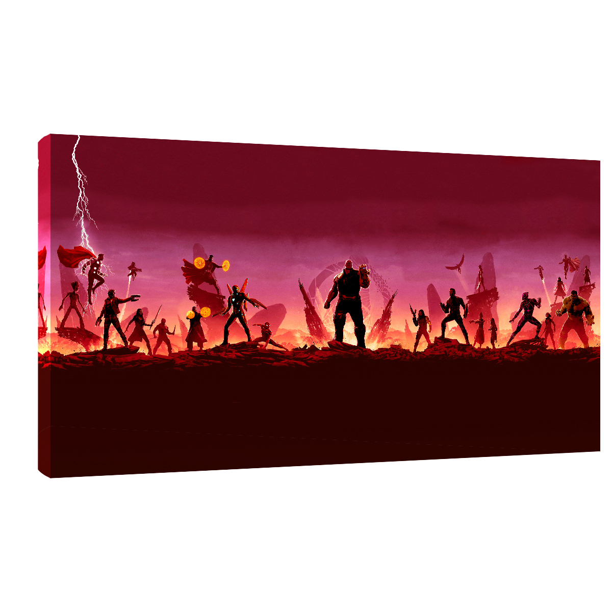 Avengers Graffiti Canvas Wall Decor Marvel Hero Printed Canvas Wall Art for Living Room Avengers Posters for Bedroom
