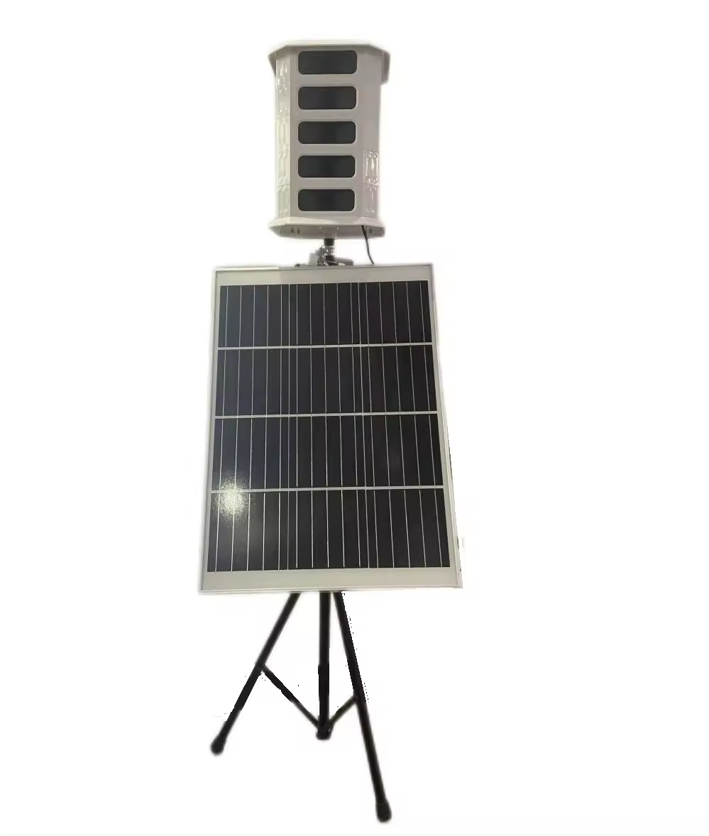20 Speakers sonic Solar bird repeller with battery and solar panel for farmhouse and orchard