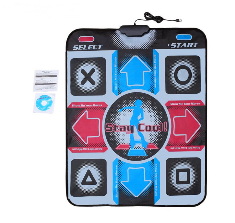 Dance Mat Dancing Step Dancing Mat Dancer Blanket Equipment Revolution HD Non-Slip Foot Print Mat to PC with USB