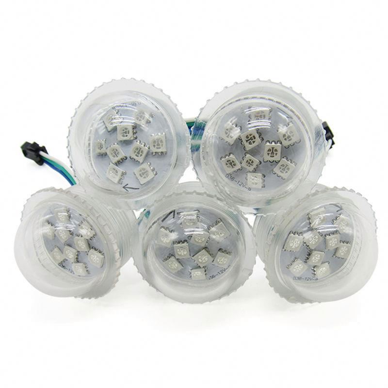 WS2811 addressable 35mm diameter led pixel lighting full color milky 9leds led pixel