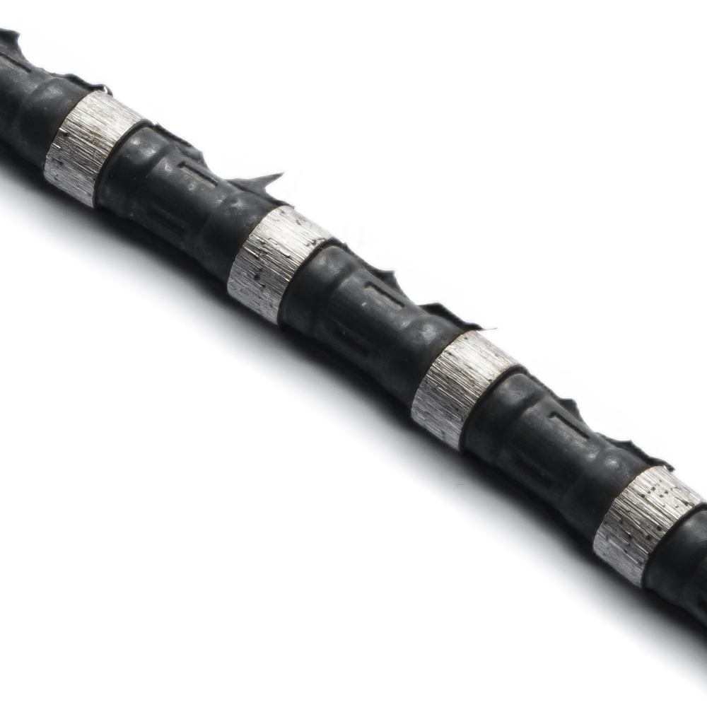 Diamond Wire Saw For Cutting Marble And Granite 12 mm Sintered Beads Diamond Cutting Wire Saw For Granite Mining