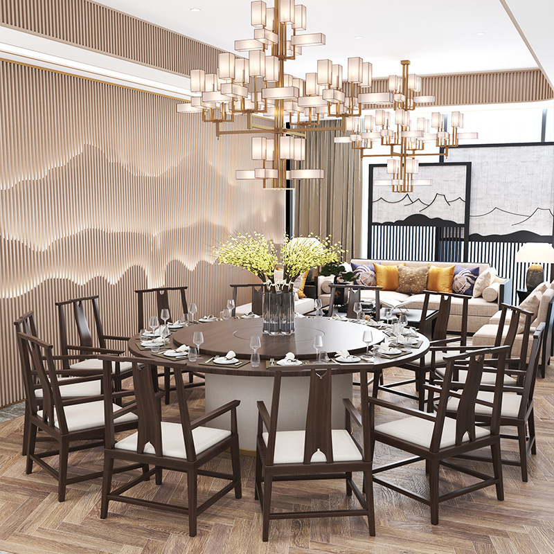Competitive New Design Solid Wood Dining Room Furniture Restaurant Wood Table