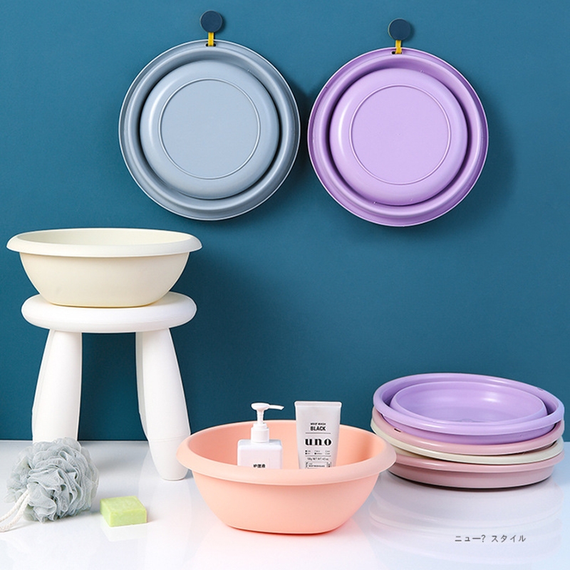 Bathroom Portable PP Material Foldable Plastic Wash Basin