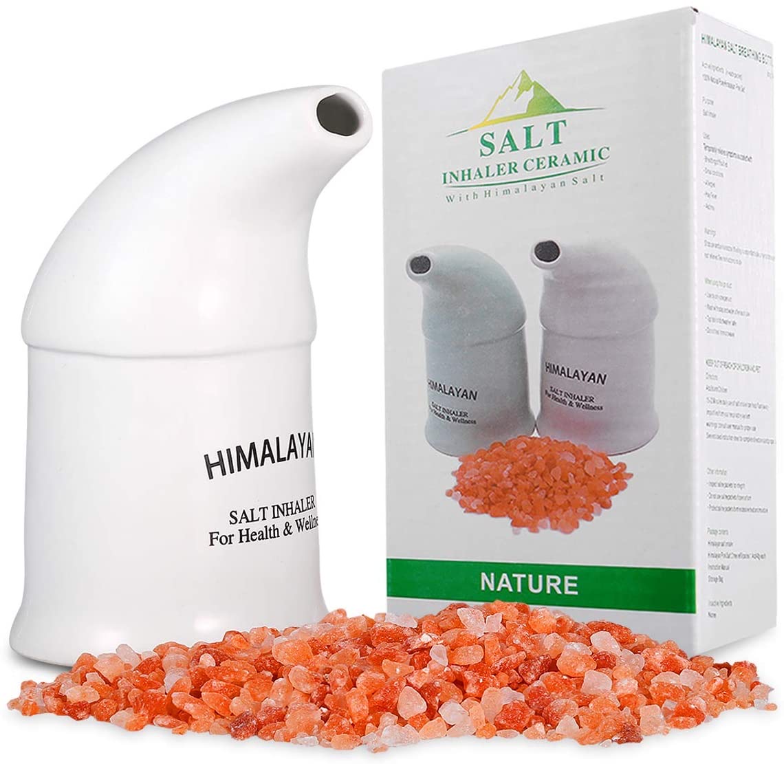 Выберите Здоровое питание украшения и inhalador de sal rosada de Himalaya con 180 g de sal rosada aparato respiratorio полностью натуральный