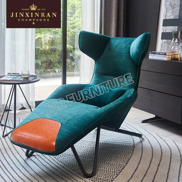 Special designer comfortable upholstered living room chairs fabric lounge leisure living room furniture chair