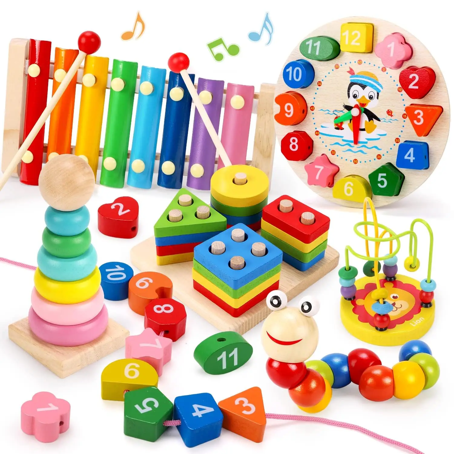 Wholesale Montessori Wooden Educational Toys Unisex Baby Toys for Children's Educational Development