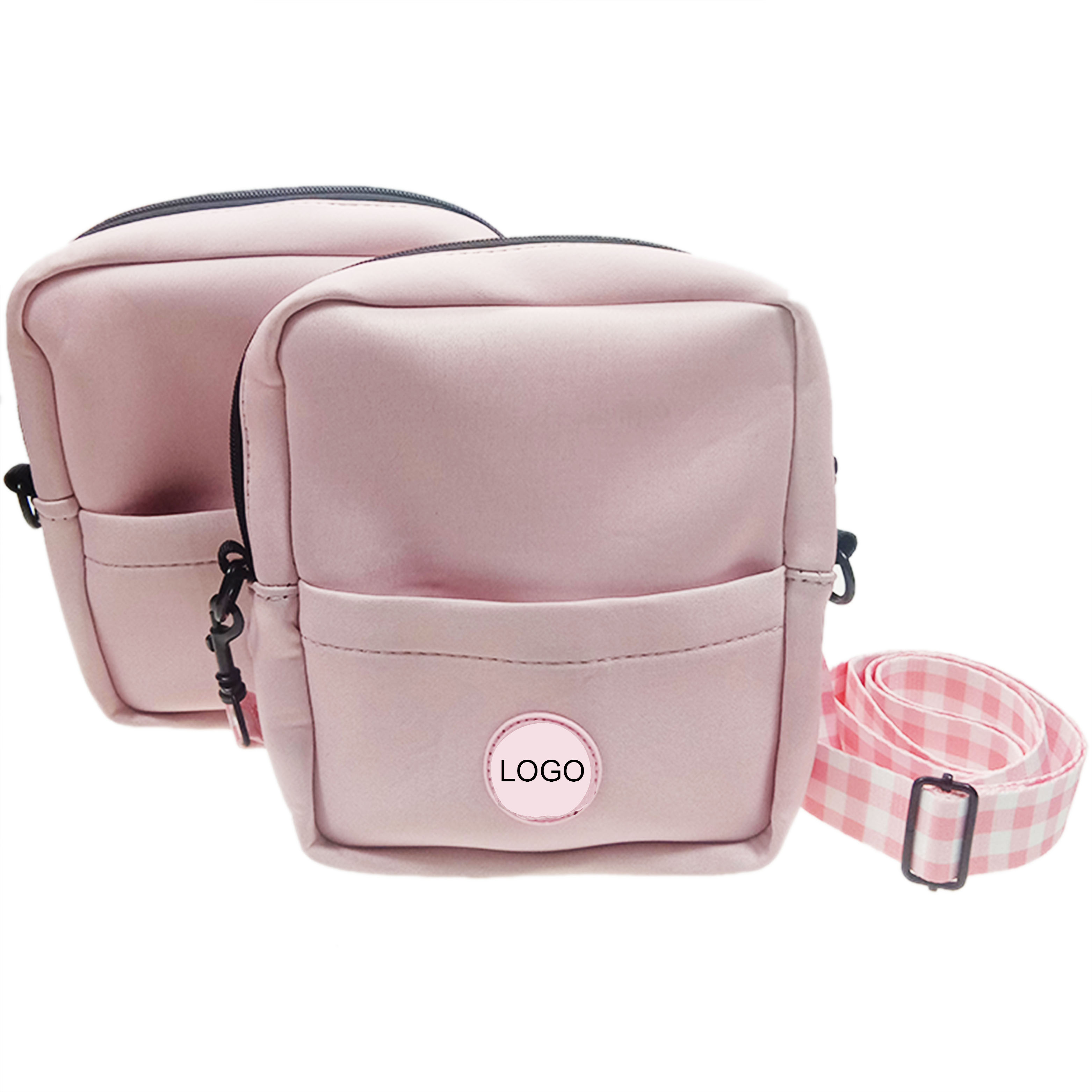 Hot Selling Outdoor Portable Dog Treat Pouch Bag Pink Oem Custom Training Dog Treat Bag With Poop Bag Dispenser