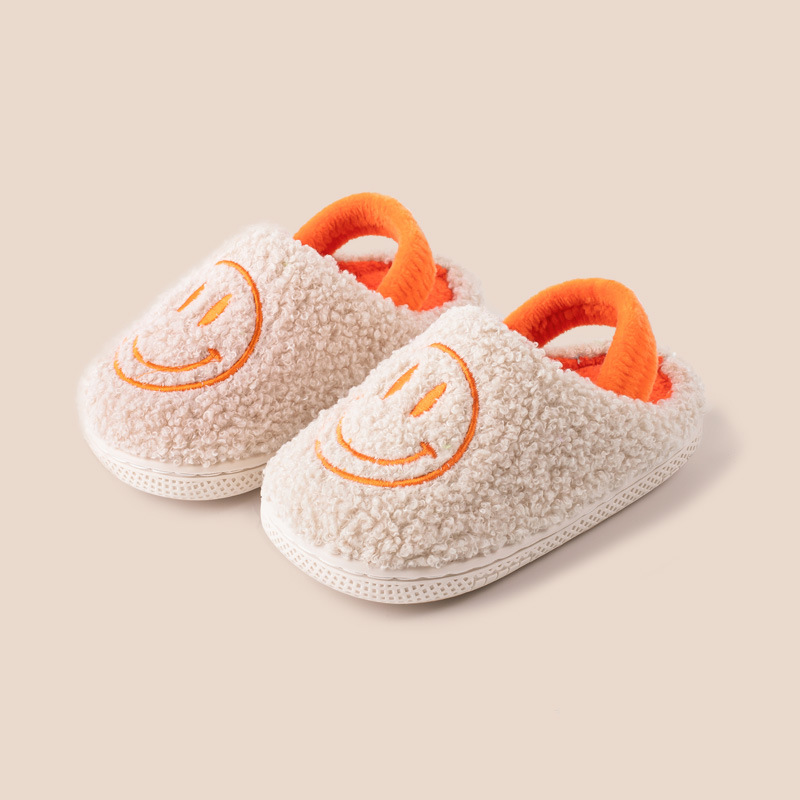 warm children winter slipper kids indoor shoes with animal printing