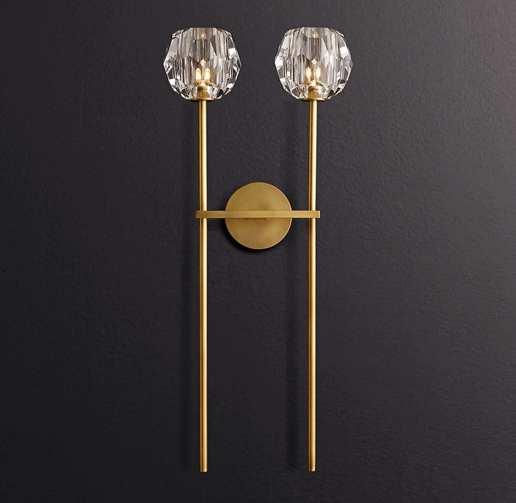 Restoration Modern Boule De Cristal Clear Glass Sconce Wall Lamps