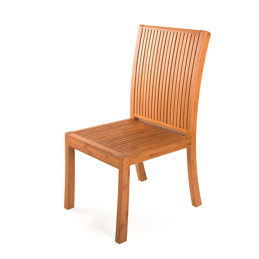 Jurmala modern design outdoor garden furniture set bamboo Highback chair