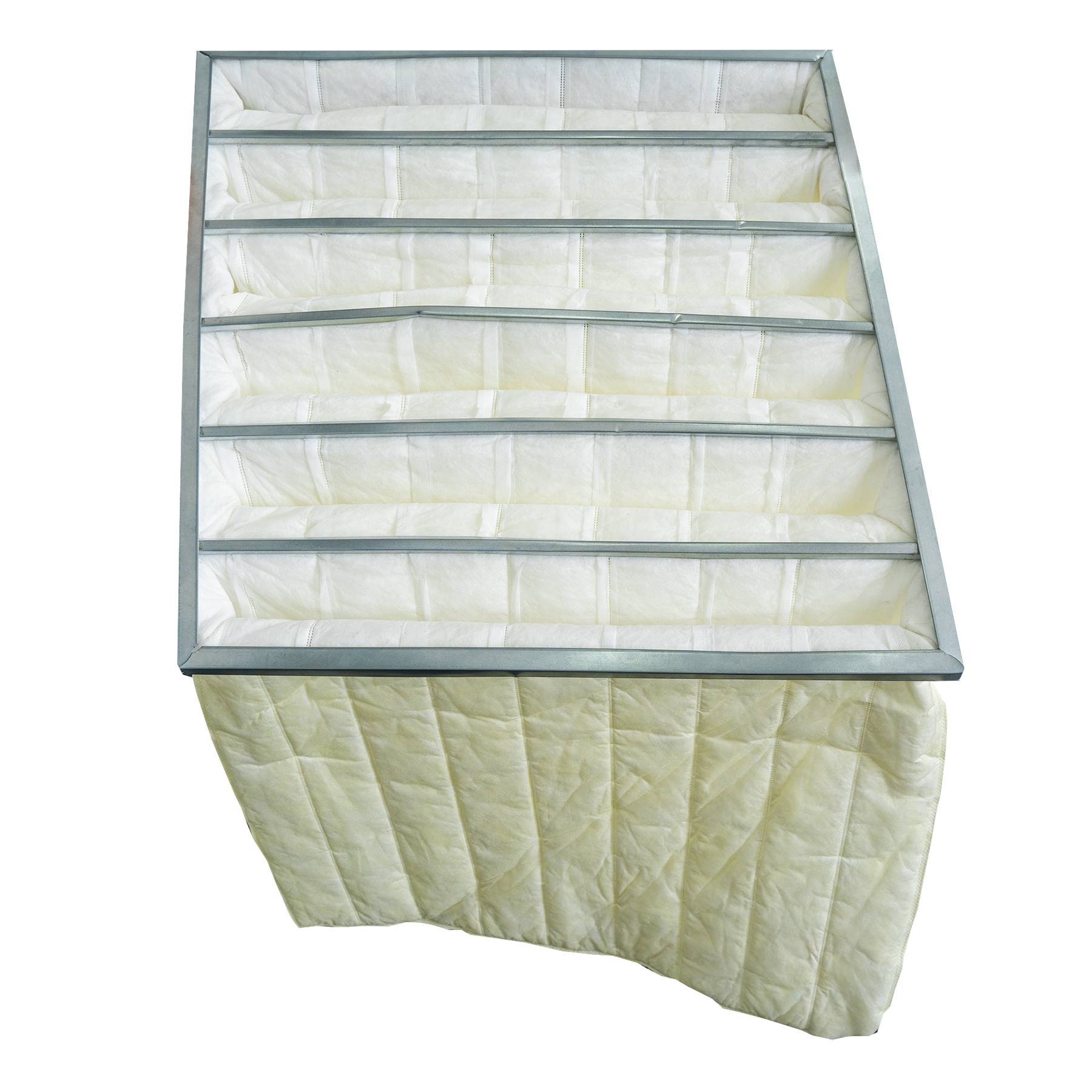 Medium Efficiency F7 Synthetic Air bag Filter Cloth Media Material