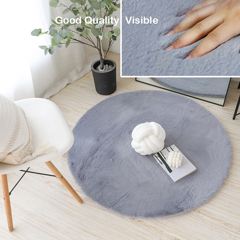 2021 modern thick carpets and rugs in living room home faux rabbit fur rug decorative fluffy carpet for sale