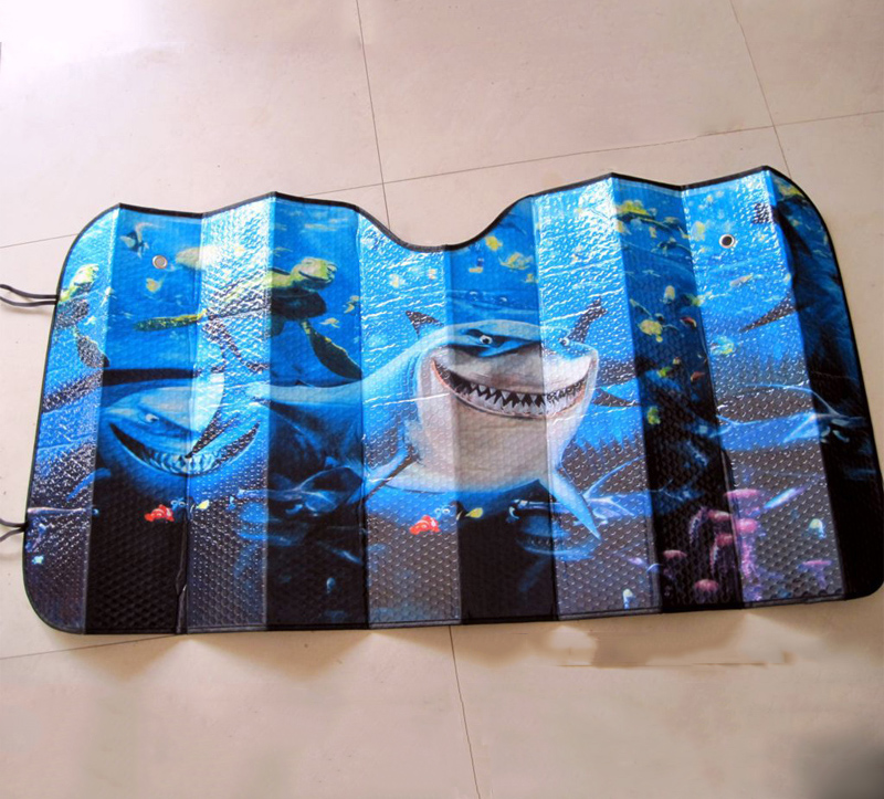 Universal Single Foldable Car Sun Shade Customized LOGO Car Windshield Sunshade Color Printing Sun Shade Car