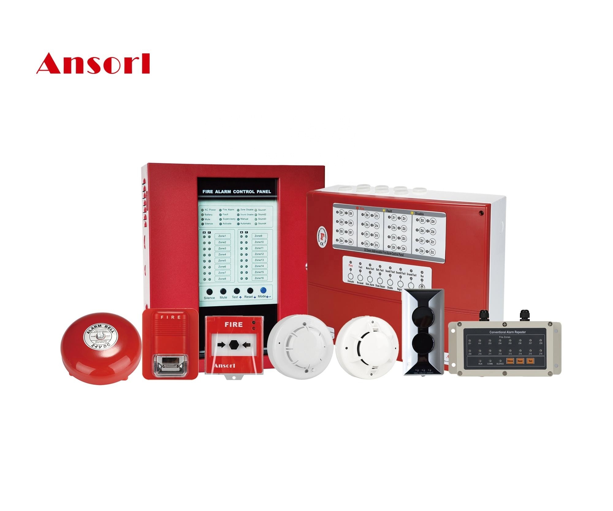 16 zone conventional fire alarm control panel