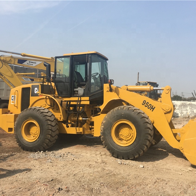 Отличная производительность, б/у, японский б/у Колесный погрузчик CAT 950H по низкой цене