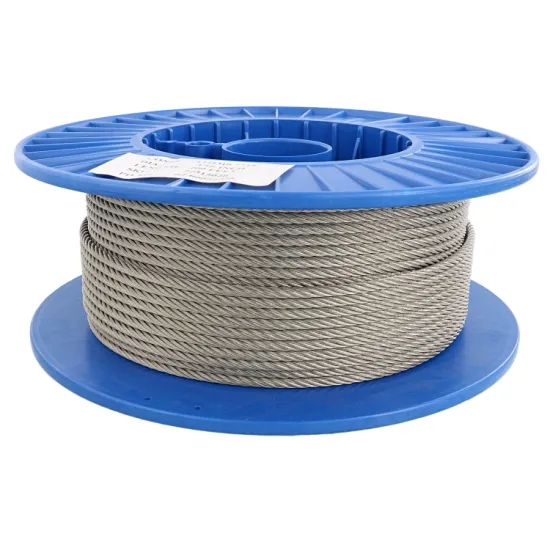 SS 304 316 7X19 Stainless Steel Wire Rope 1.5mm 3mm 4mm 6mm 8mm
