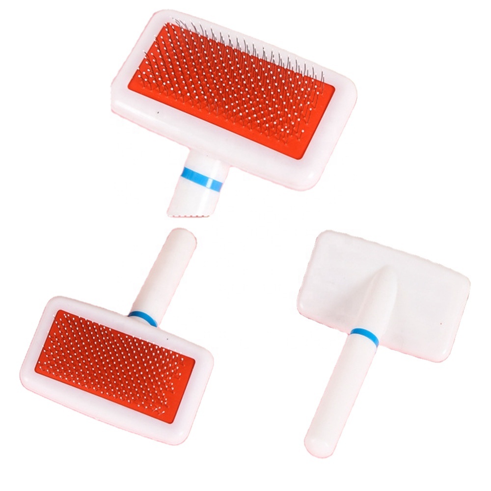 Pet Stainless Steel Combs White Round Head Cat and Dog Brush Air Bag Needle Fur Brushes Grooming Tools Hair Removal