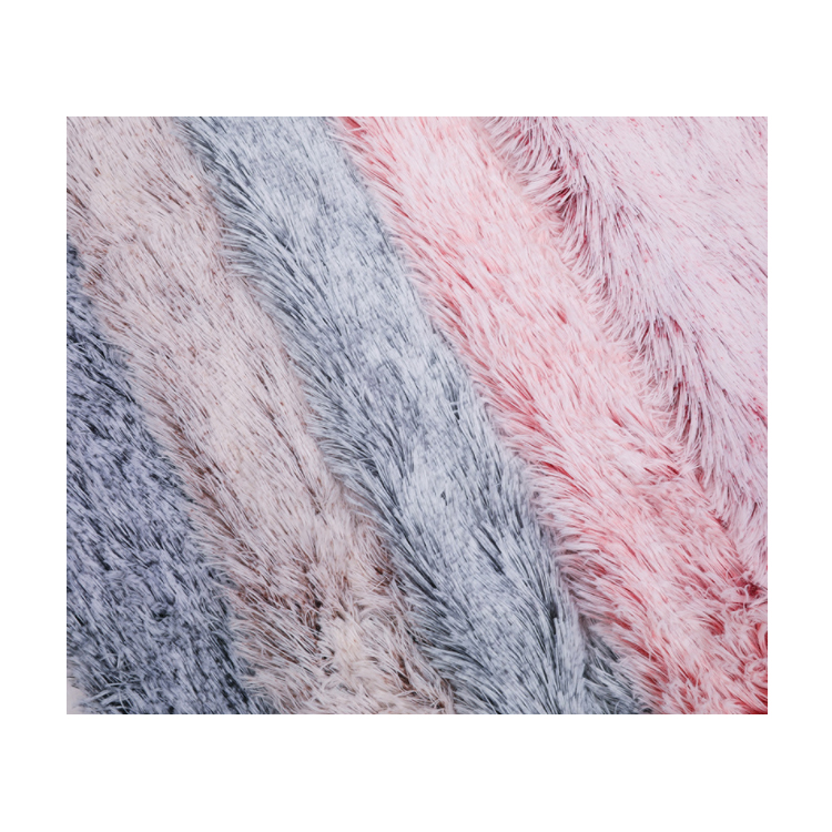 Kingcason Back Print Home Textile PV Plush Soft Faux Rabbit Fur Fabric For Toys / Furniture Cover