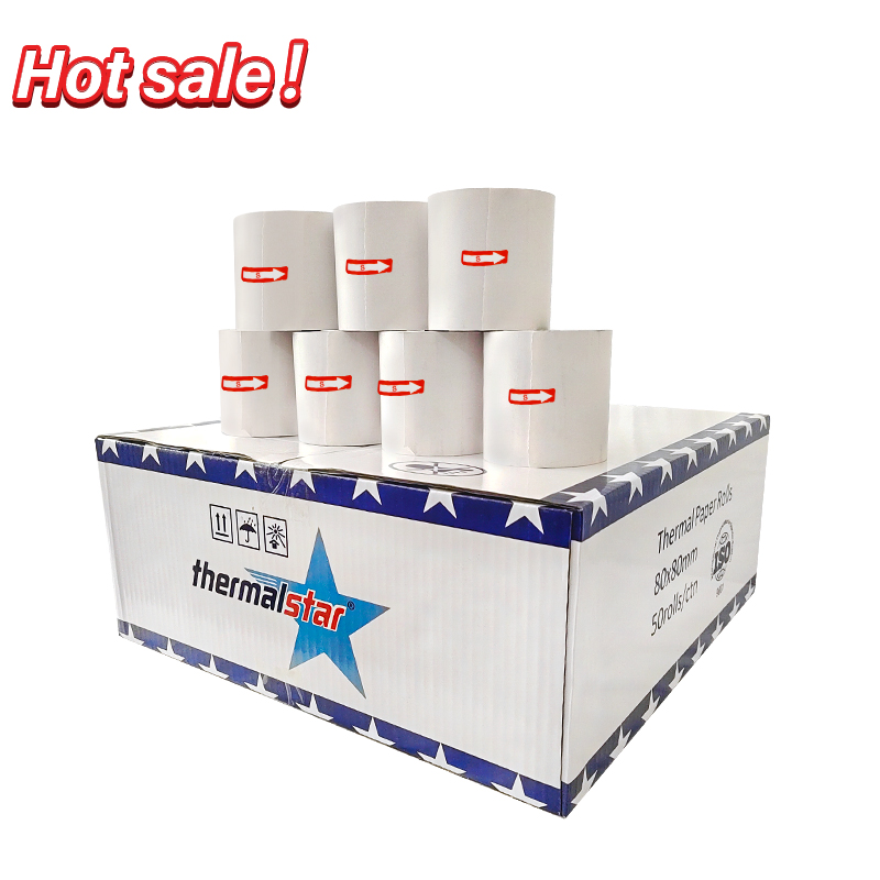 Thermal paper 80x80 80x70 80x60 thermal receipt paper roll 50 rolls per carton