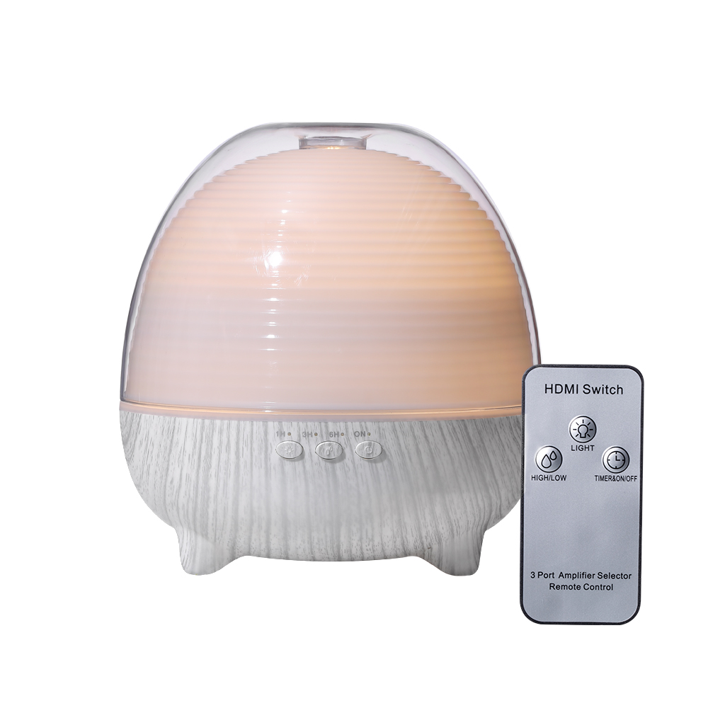 Adjustable Cool Mist White Wood Grain Aroma Air Defusers With Oil Sets