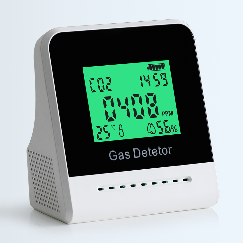 Digital Carbon Dioxide Detector Portable Indoor Desktop Greenhouse USB Charging Air Quality Monitor