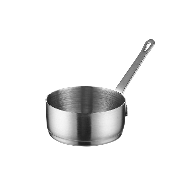 American stainless steel sauce plate western restaurant steak sauce cup with handle sauce cup tomato dipping bowl commercial