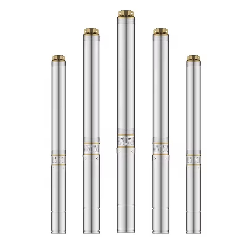 Sancobomba 4 Inch Stainless Steel Deep Well Submersible Water Pump Customizable Cable Length Powered Electricity OEM Application