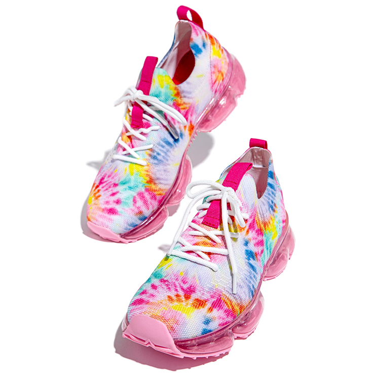 2021 China Breathable Mesh Woman Color Running Air Sport Shoes Casual Running Shoes For Woman Sport Training