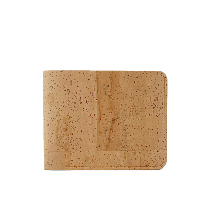 Custom Wallets Men 2020 Bifold Vegan Leather Slim Wallet Minimalist Cork Leather Wallet