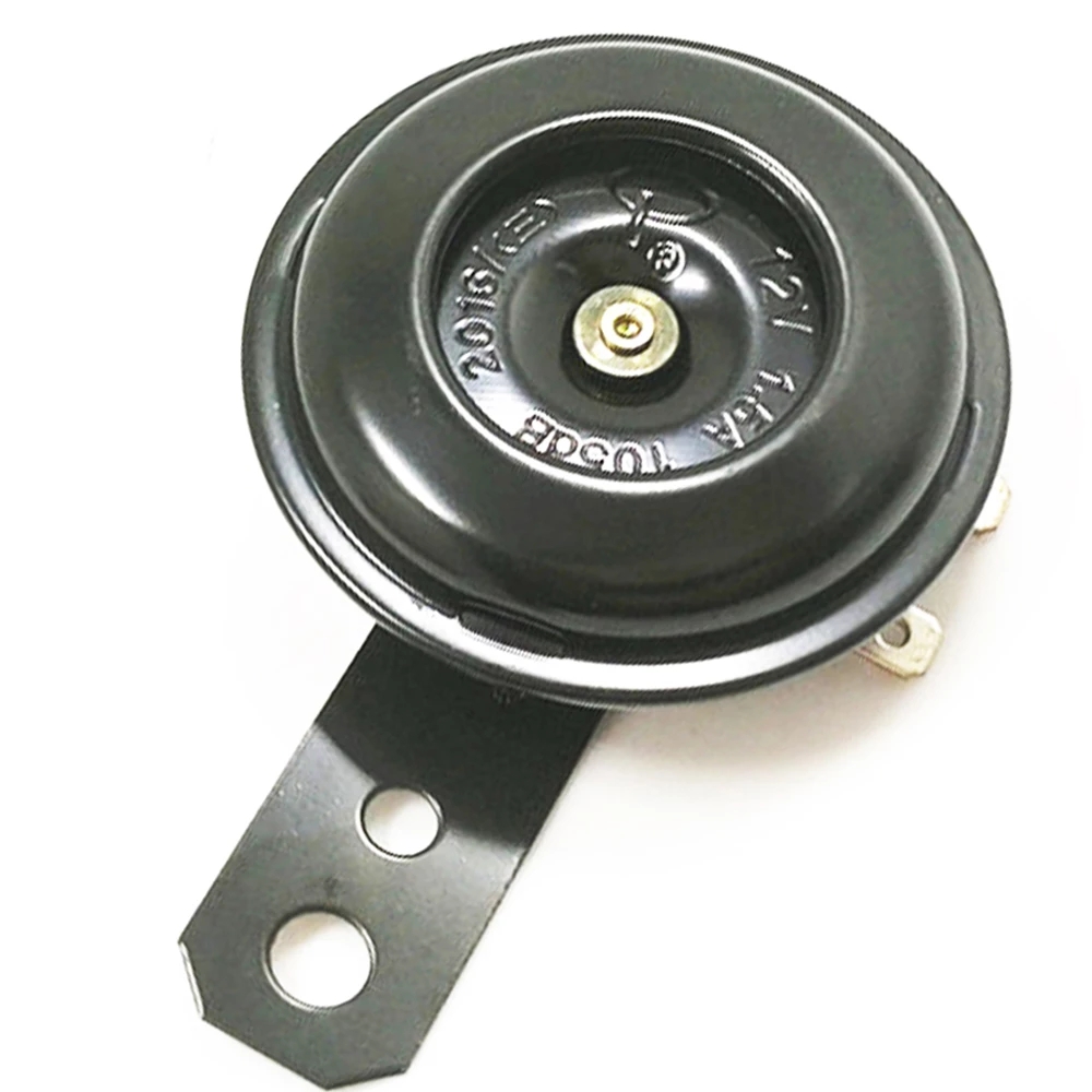 Universal Motorcycle Electric Horn kit 12V 1.5A 105db Waterproof Round Loud Horn Speakers for Scooter Moped Dirt Bike ATV