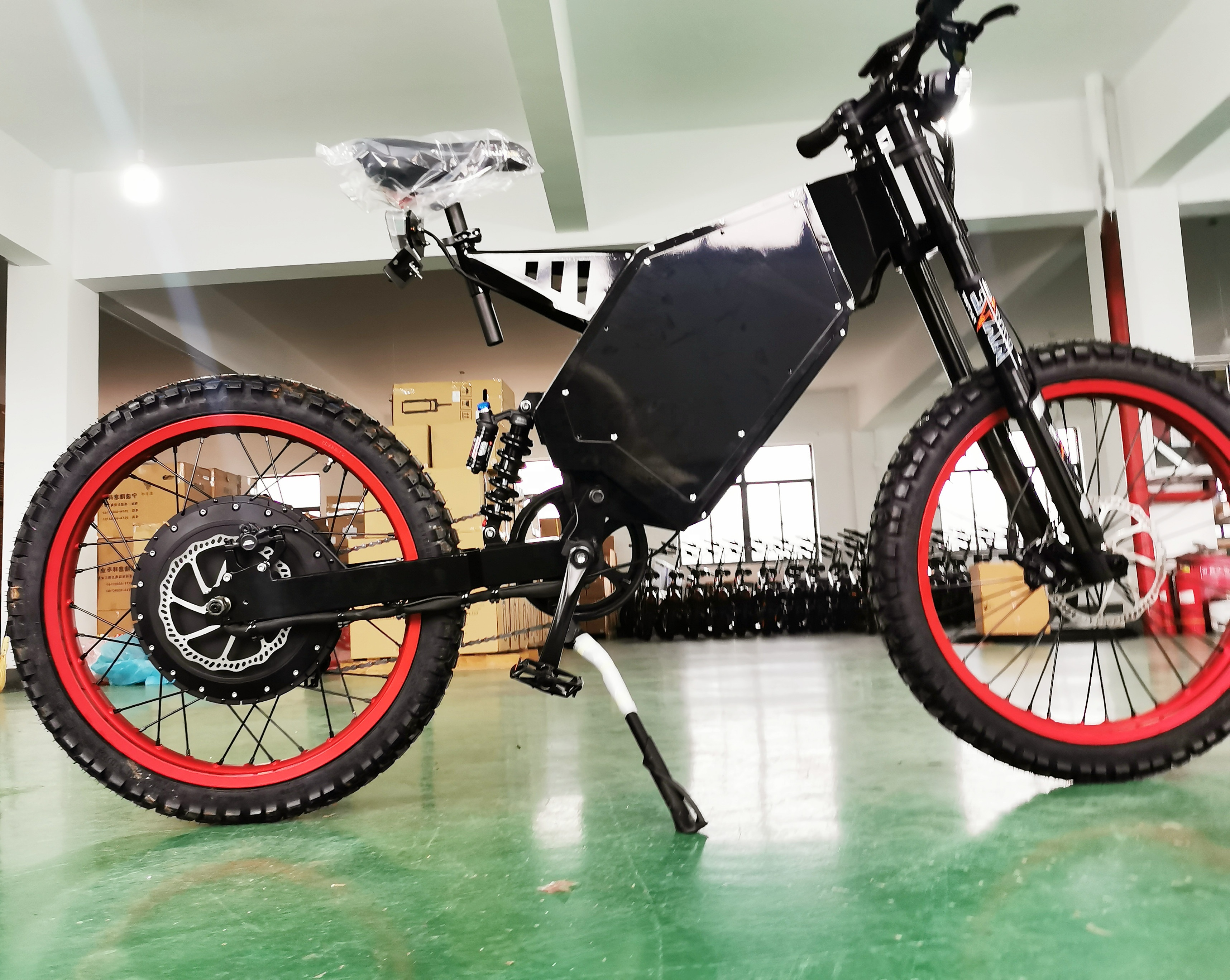 Самая низкая заводская цена 12000 Вт ebike 4,0 fat tyre red rim