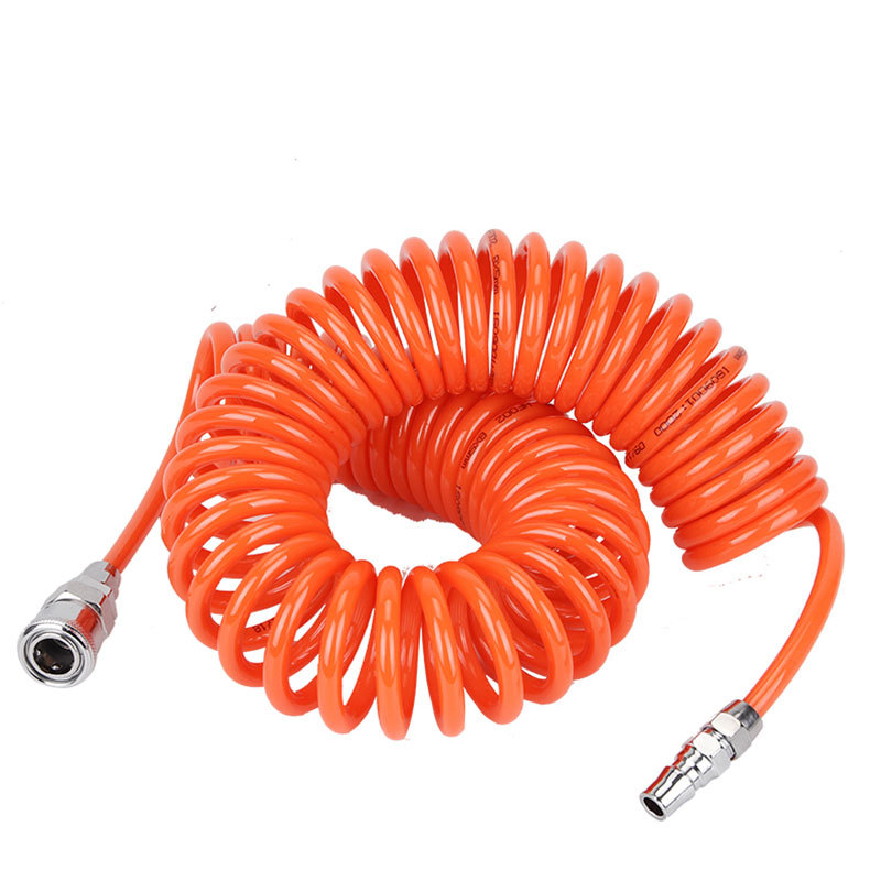PU Polyurethane Air Spring Spiral Tube 3M/6M/9M/12M/15M Compressor Hose with Connector Flexible Air Tool Pneumatic Tool
