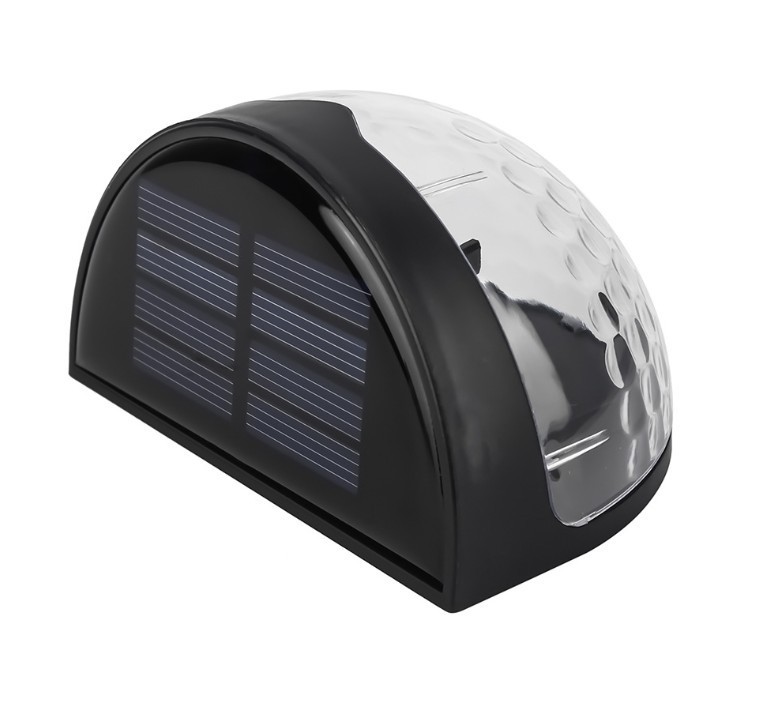 Semicircle outdoor lights waterproof IP65 fence stair step solar powered LED wall light