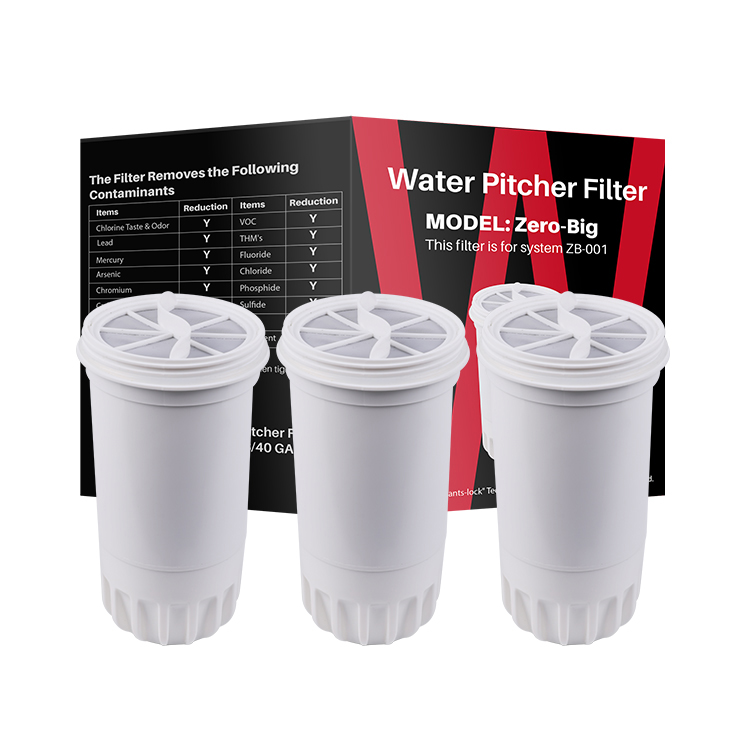 Home Drinking Water Purification Jug Water Filter for Pitcher Activated Carbon YUNDA Filter Household Pre-filtration ZERO BIG