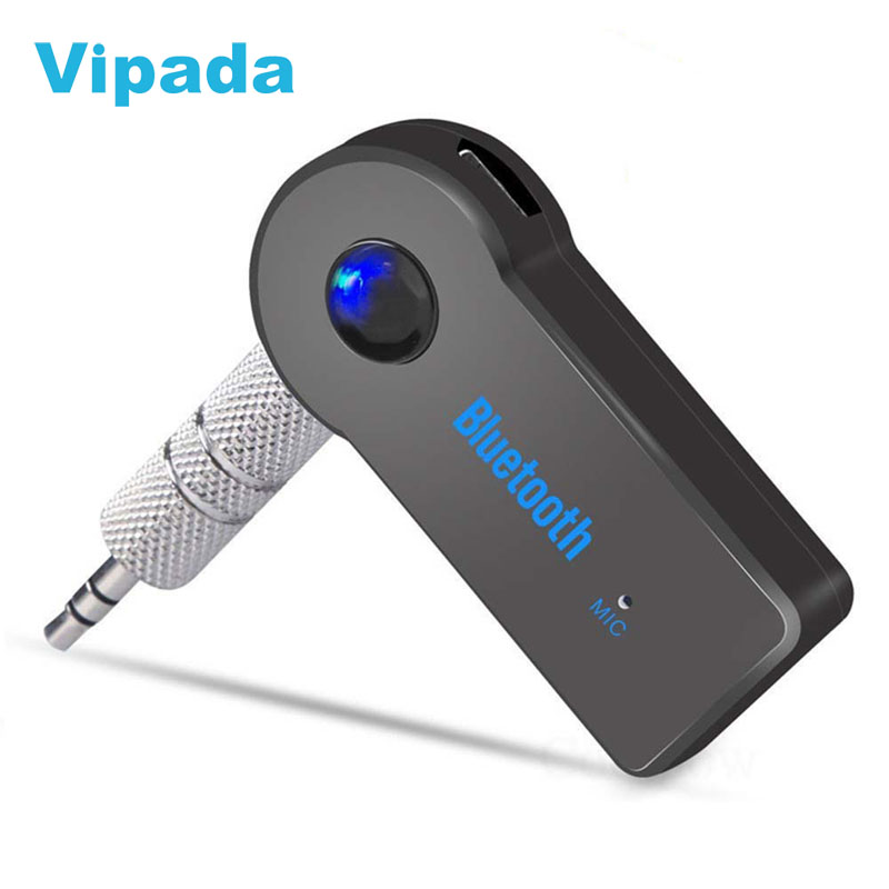 Car Kit Bluetooth Handsfree Call Stereo Music Receiver Aux 3.5mm Audio Adapter of male wireless transmitter