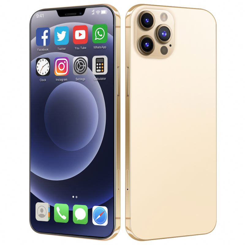 2021 Новый i12 Pro Max 7,2 inch мобильных телефонов 5g Android 12 Гб + 512 Гб чипсеты за счет сканера отпечатков пальцев идентификации лица смартфон