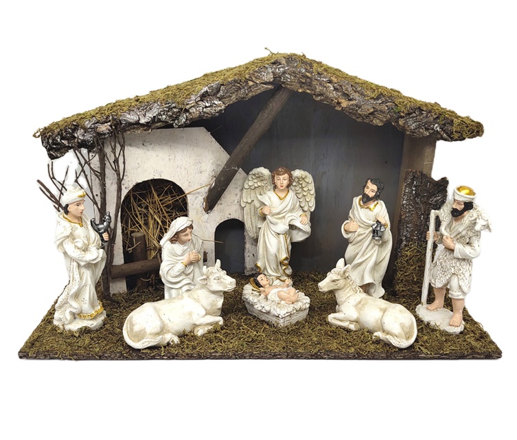 Premium Quality Holy Family Figurine Religious Ornament Resin Christmas Jecus Nativity Sets Scene Decor Gifts Crafts For Sale