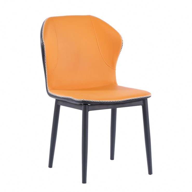 Manufacturers direct dining room furniture modern design comfortable upholstered leather pu dining chairs