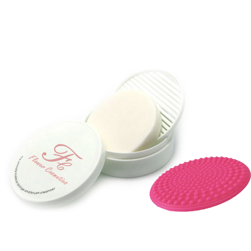 Flower cosmetics makeup brushes color removal cleaner sponge Washing MakeUp Brushes Cleaning Scrubber Tool Cleaners