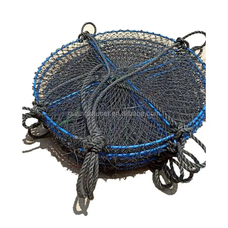 China supplier plastic crab traps folding lantern cages for aquaculture traps