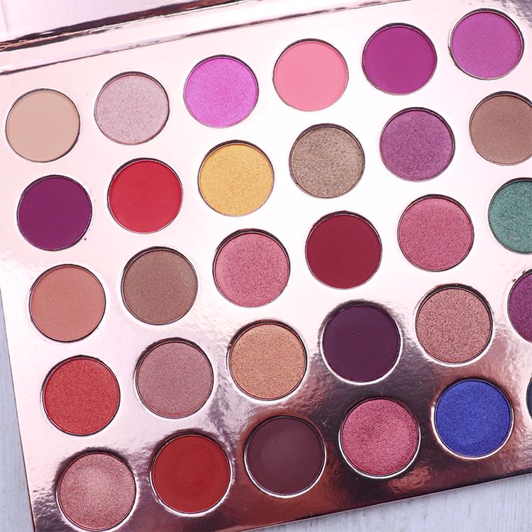 Палетка теней для век MS MAKEUP, матовые блестящие тени для век, 30 цветов, тыквенный цвет
