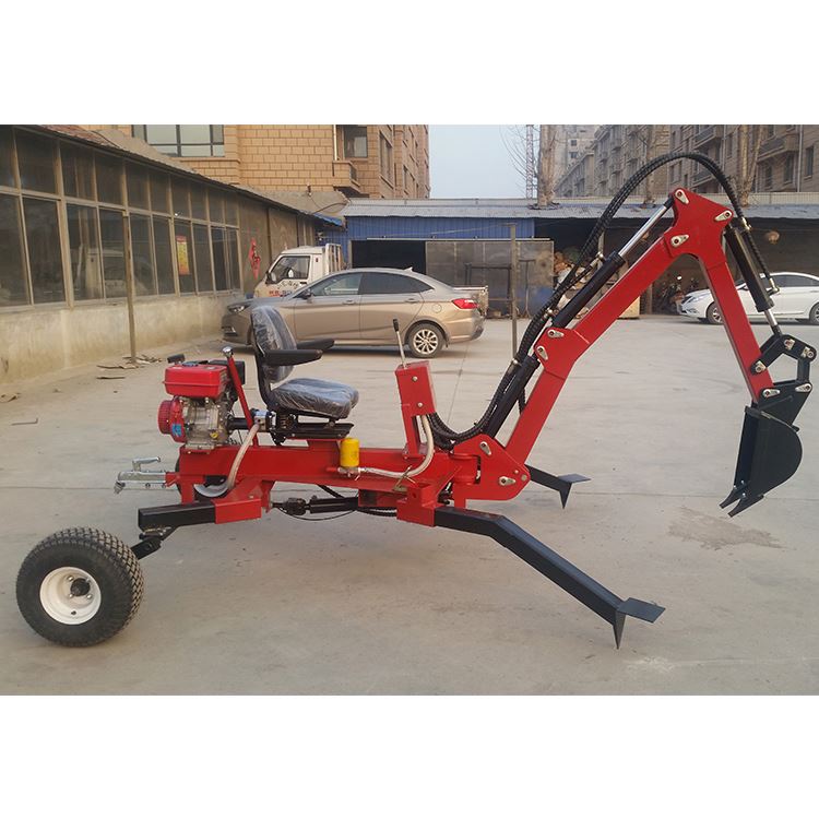 Новая модель, портативный буксируемый экскаватор-экскаватор 9hp Atv, экскаватор-погрузчик, дизельный двигатель Atv, буксируемый экскаватор-экскаватор на продажу