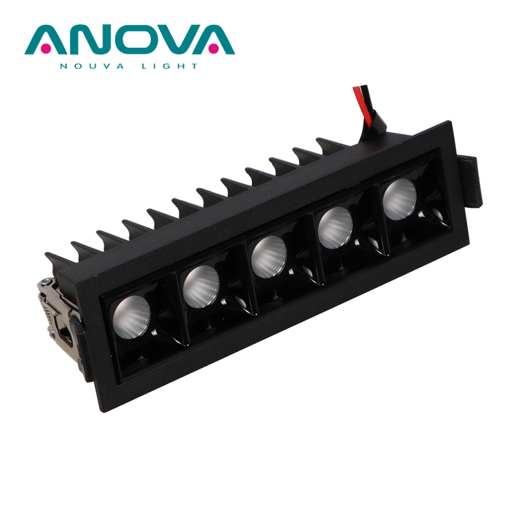 Оптовая продажа поверхностного монтажа 5 головок Алюминиевый 5W LED решетка света потолочный светильник